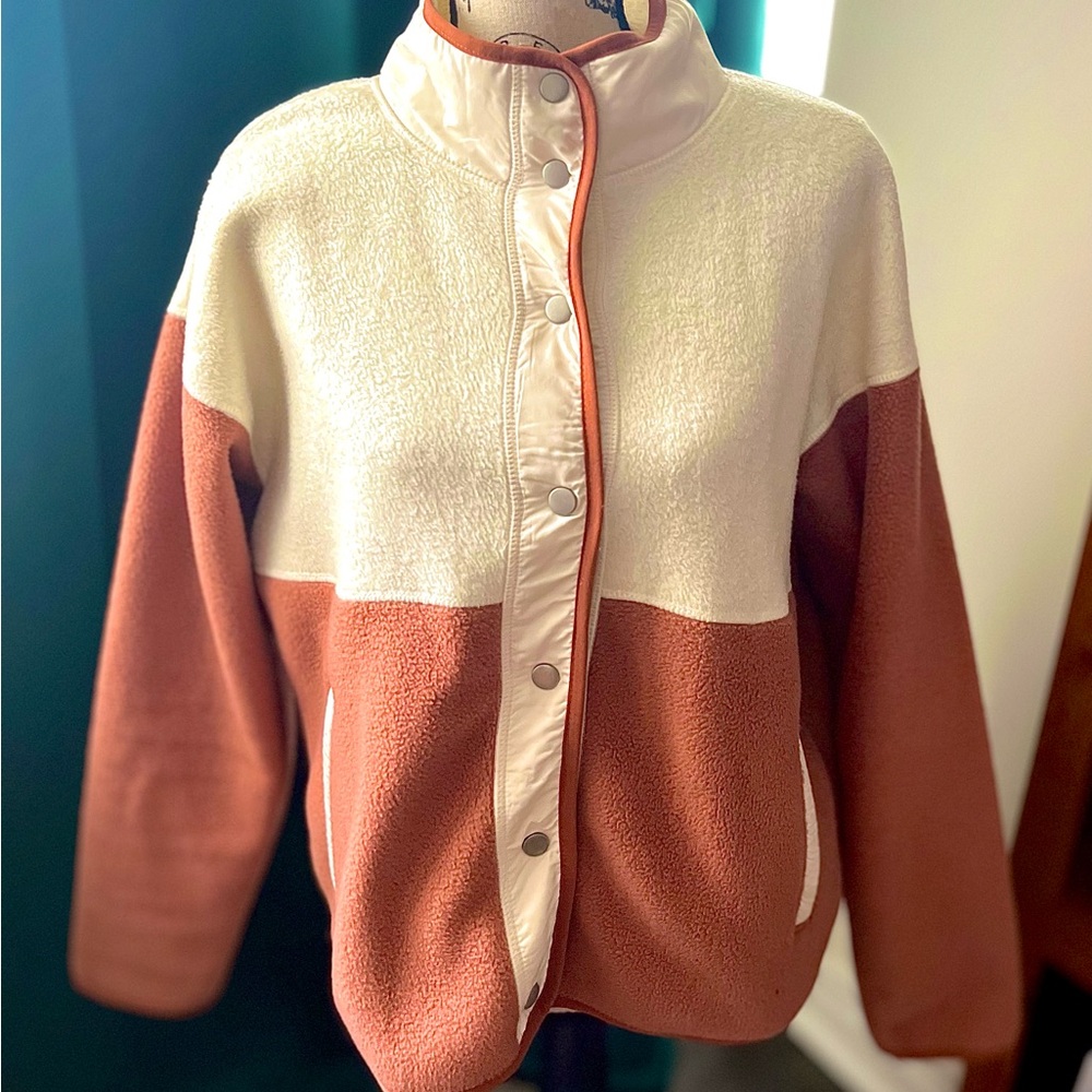 Thread & Supply Cream and Brown Women's Sweater